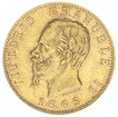 Zlatá mince 20 Lira Itálie Vittorio Emanuele II. různé roky (1800-1927)
