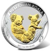 Stříbrná mince 1 Oz Australian Koala 2011 Zlaceno