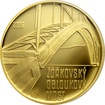 Zlatá mince 5000 Kč Žďákovský obloukový most 2015 Proof