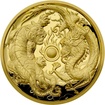 Zlatá mince 2 Oz Drak a Tygr High Relief 2018 Proof