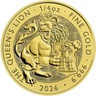 Zlatá investiční mince The Royal Tudor Beasts - The Queen's Lion 1/4 Oz 2026