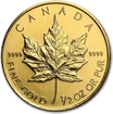1/2 Oz zlatá investiční mince | Maple Leaf - různé ročníky