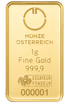 Zlatý investiční slitek 1g MÜNZE ÖSTERREICH