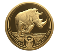 Zlatá mince 1 oz Nosorožec Big Five Serie III PROOF 2025 – South African Mint