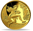 1/2 oz zlatá mince GOLD EURO - Mistrovská díla německé literatury - Ze života darmošlapa 2025 BU - Německá mincovna Karlsruhe (G)