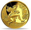 1/2 oz zlatá mince GOLD EURO - Mistrovská díla německé literatury - Ze života darmošlapa 2025 BU - Německá mincovna Hamburg (J)
