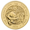 The Royal Mint 1 oz zlatá mince Queen's Lion - The Royal Tudor Beasts 2026 - Royal Mint
