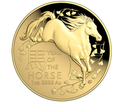 The Royal Australian Mint 1 oz zlatá mince Lunar Rok Koně 2026 Proof, oblouková ražba – Royal Australian Mint