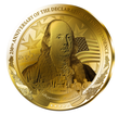 1 oz zlat�  mince 250 let nez�vislosti - Benjamin Franklin 2026 Prooflike - Barbados
