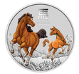 The Perth Mint 1 kg st��brn� mince Lun�rn� s�rie III rok kon� 2026 BU, barevn� proveden� - Perth Mint
