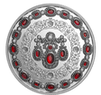 The Royal Canadian Mint 1 oz st��brn� mince Crown Jewels - 100. v�ro�� Elizabeth II 2026 - PROOF s krystaly - Royal Canadian Mint