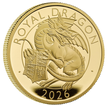 The Royal Mint 2 oz zlatá mince Tudor Royal Dragon - The Royal Tudor Beasts 2026 PROOF - Royal Mint