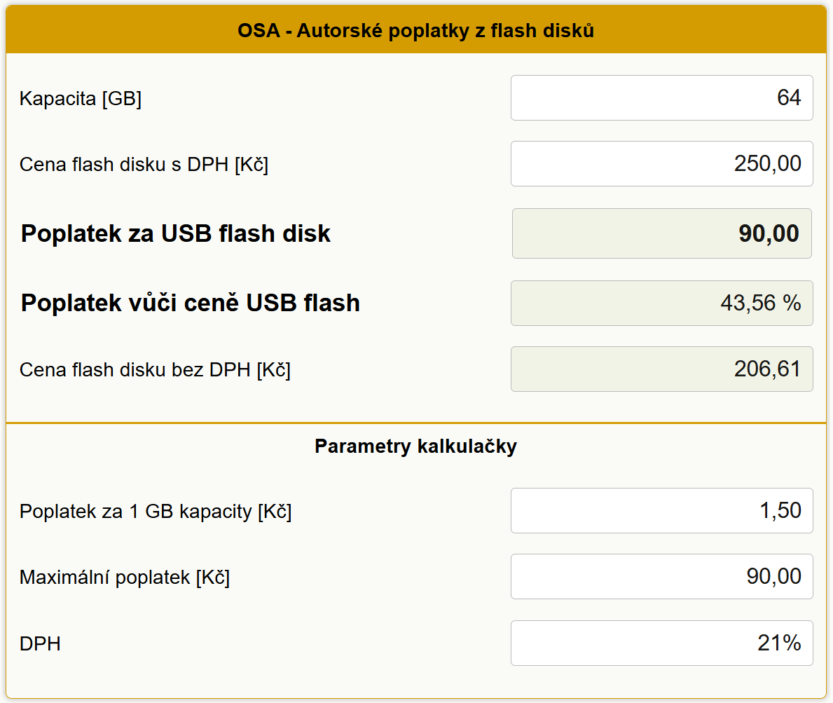 Autorsk� poplatky za USB disky