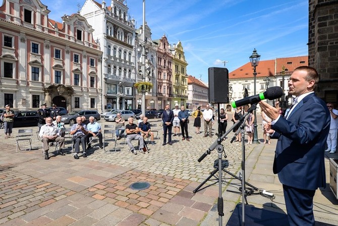 Vzpomnkov setkn na nmst Republiky (foto: M. Pecuch)