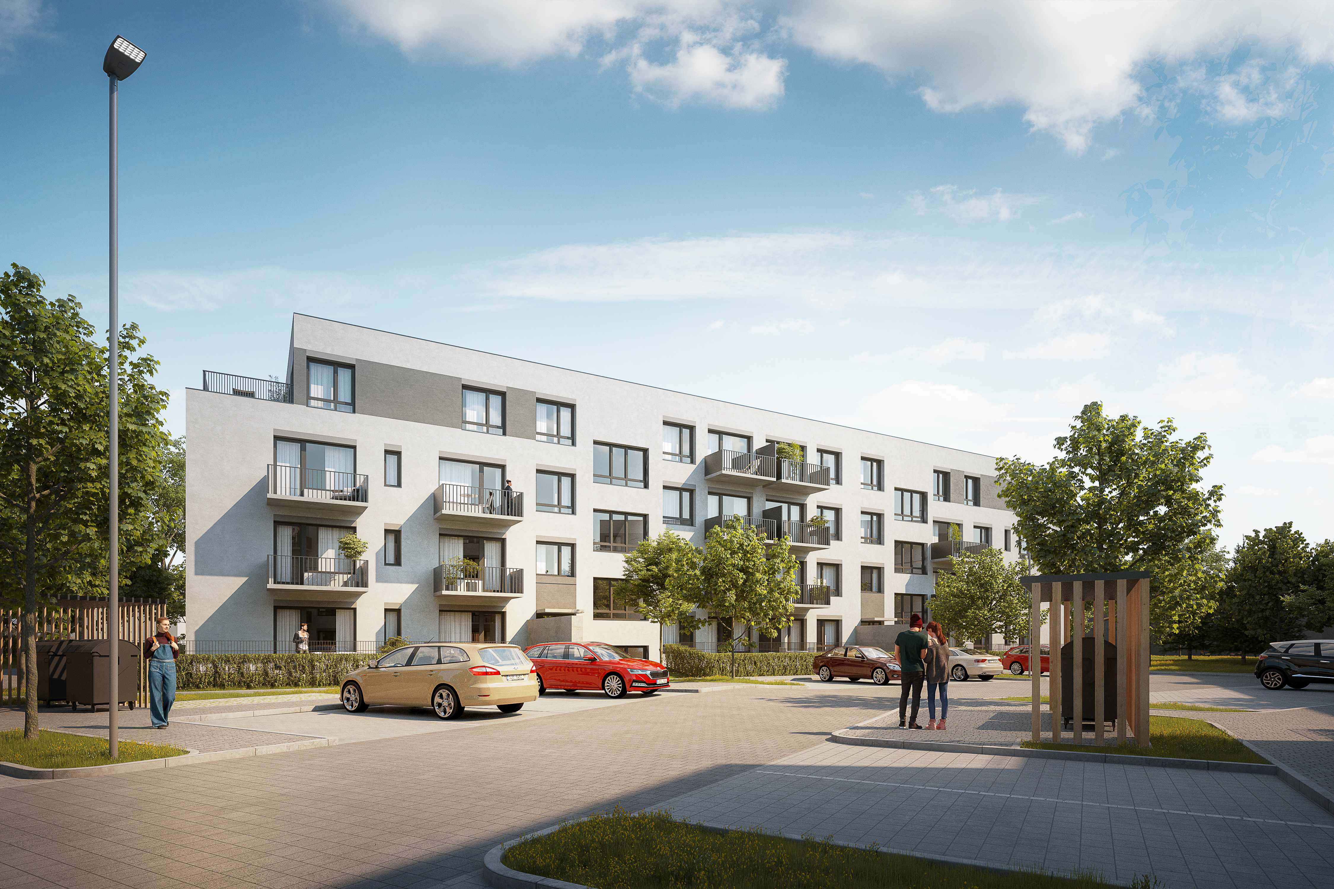 Portti Kladno vizualizace exteriér