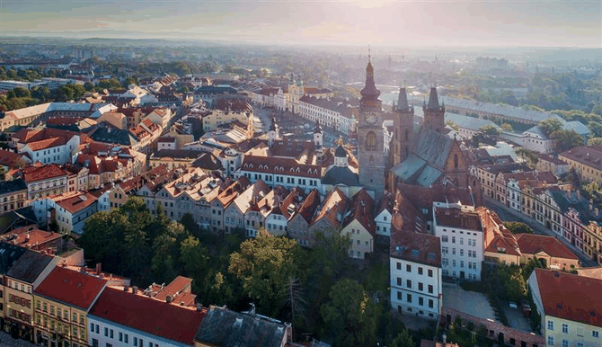 Hradec Krlov - leteck pohled