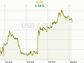 USD/CZK Graf