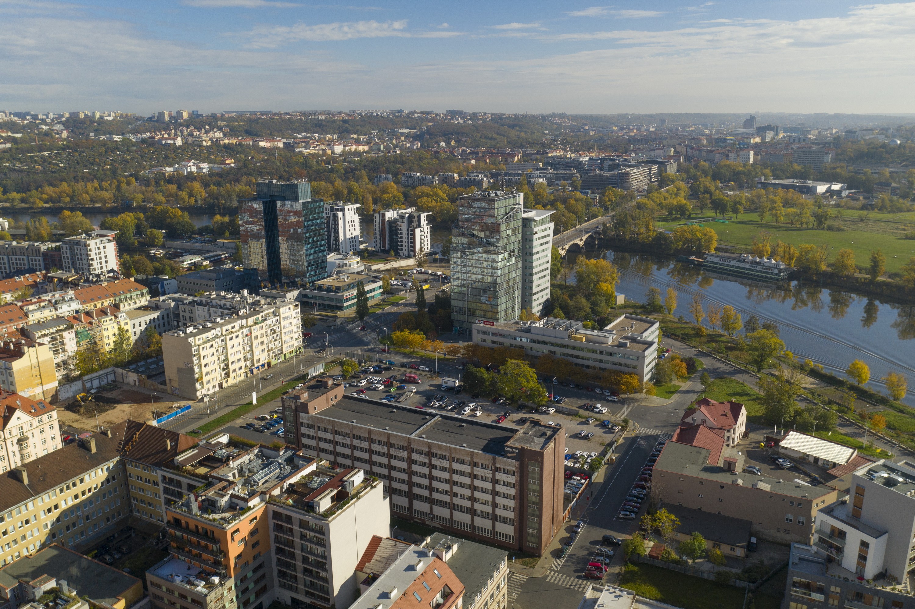 SOHO Holešovice zastavěné území