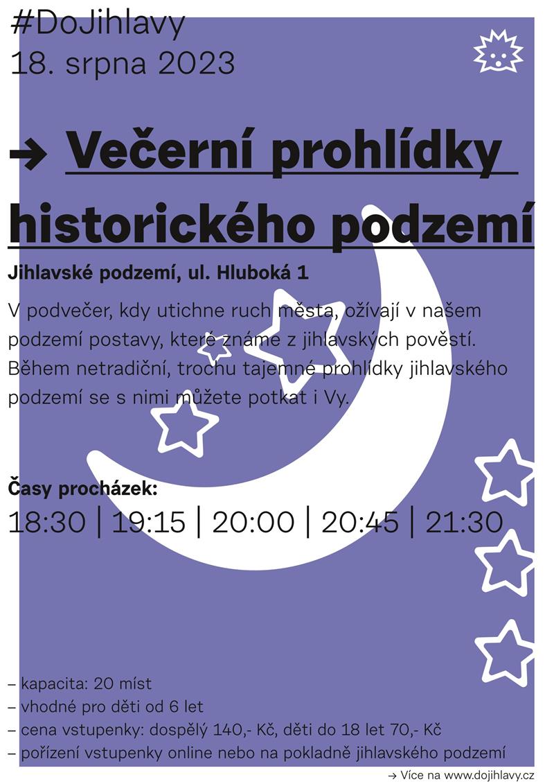 Večerní prohlídky 18.8.2023