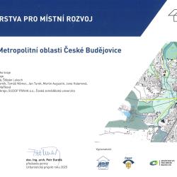 Ocen�n� v sout�i Urbanistick� projekt roku 2025 z�skala �zemn� studie Metropolitn� oblast �esk� Bud�jovice.