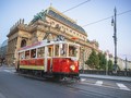 historická tramvaj Národní divadlo