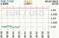 Online graf kurzu usd/eur