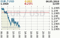 Online graf kurzu usd/eur