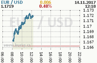 Online graf kurzu usd/eur