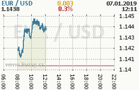 Online graf kurzu usd/eur