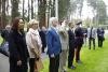 The presidential couple during a memorial ceremony at the Brookwood cemetery. 