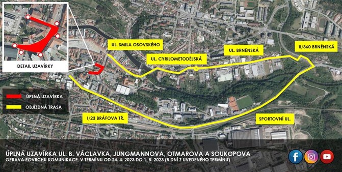 mapa, B. Vclavka, oprava povrchu, 4-2023