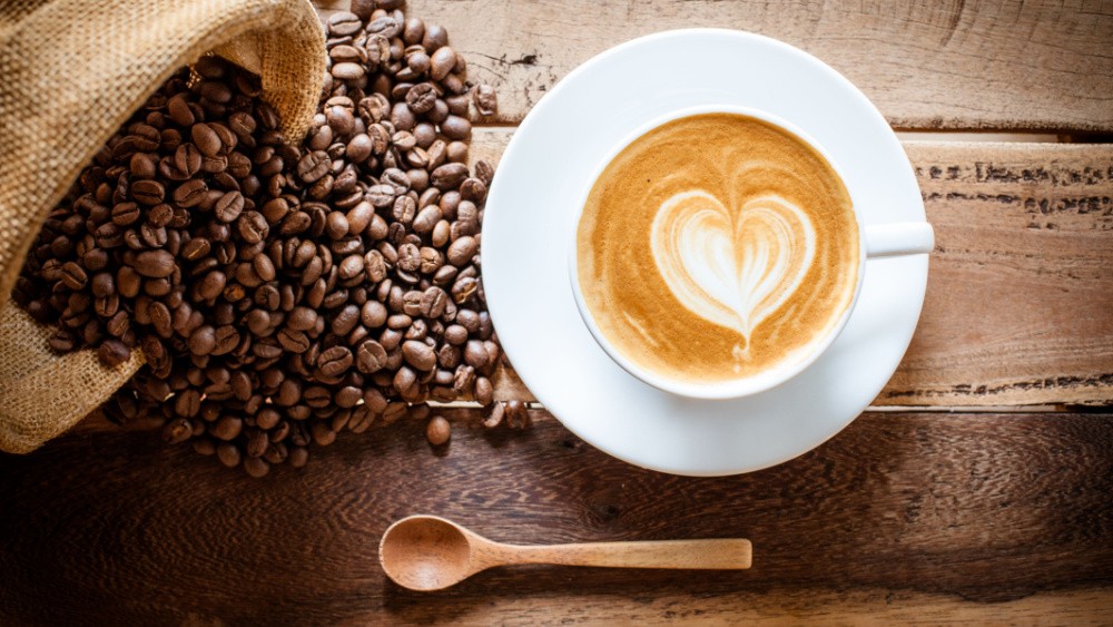 Coffee and beans.