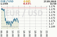 Online graf kurzu usd/eur