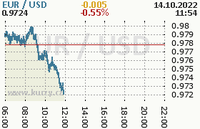 Online graf kurzu usd/eur