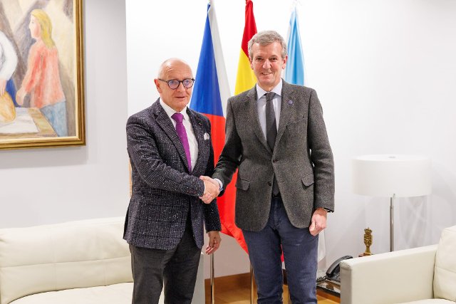 Setk�n� s prezidentem Galicie A. Ruedou