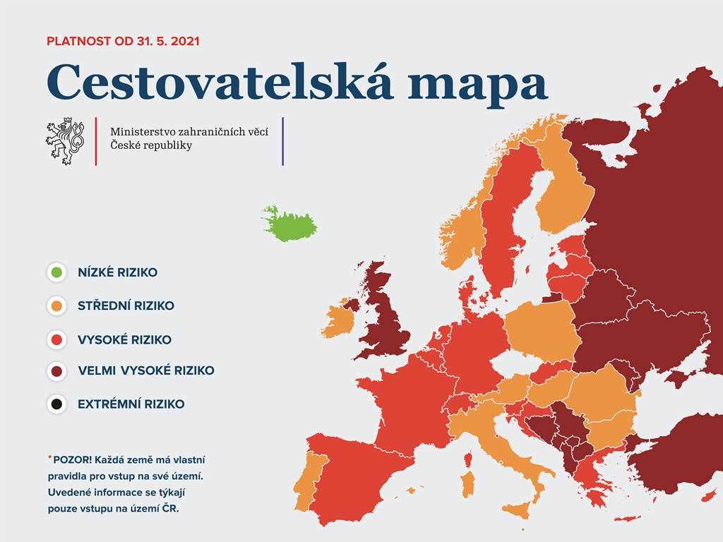 Cestovatelsk mapa od 31.5.2021