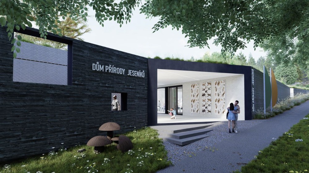 Architekti navrhli, jak by mohl vypadat D�m p��rody Jesen�k�