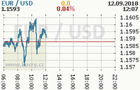 Online graf kurzu usd/eur