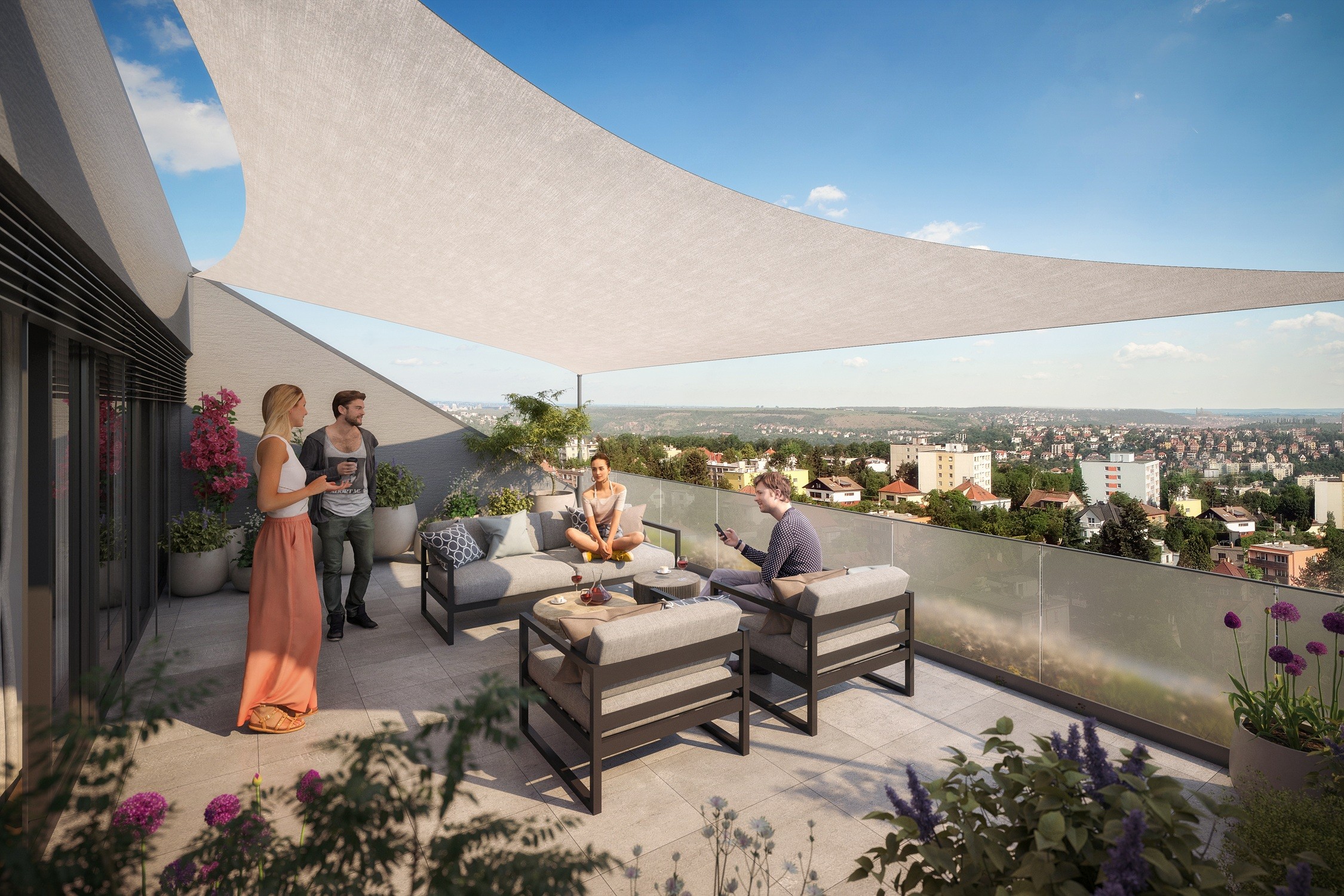 vizualizace Panorama Braník