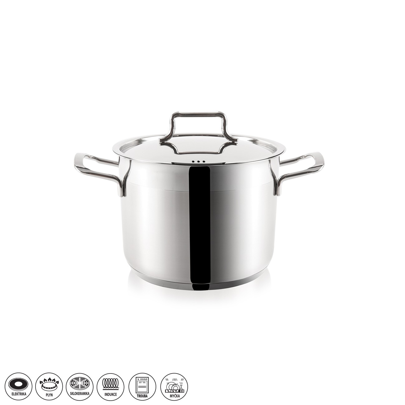 Nerezový hrnec s poklicí