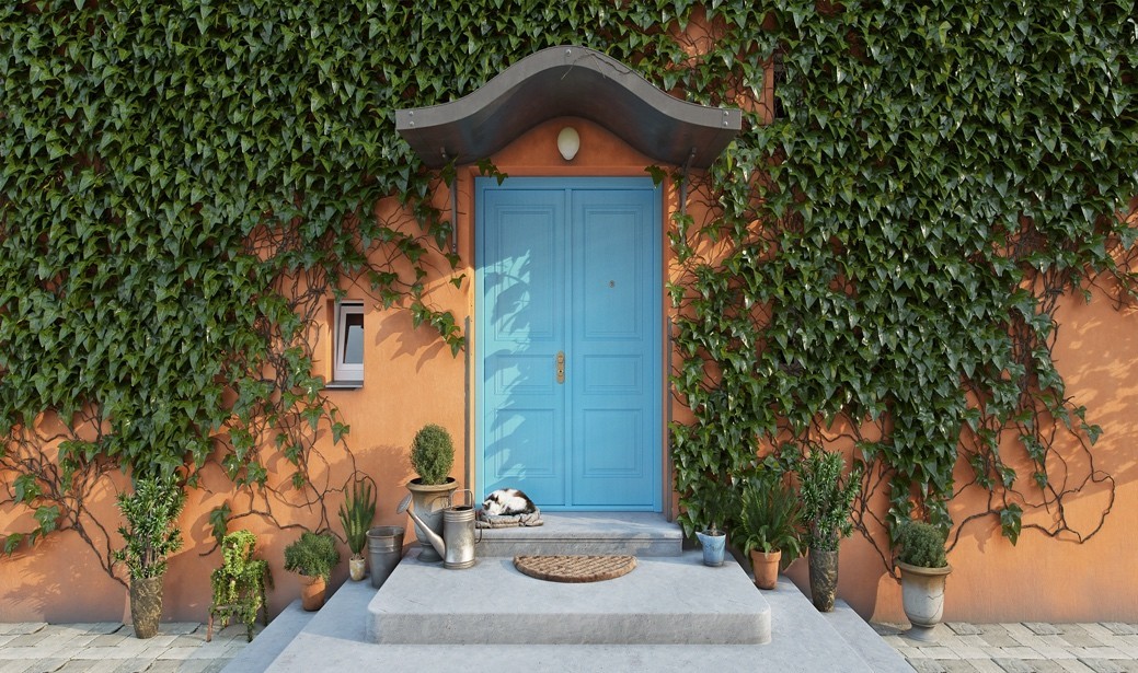 vchodové dveře ilustrační