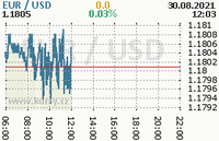 Online graf kurzu usd/eur