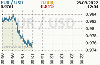 Online graf kurzu usd/eur