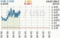 Online graf kurzu usd/eur