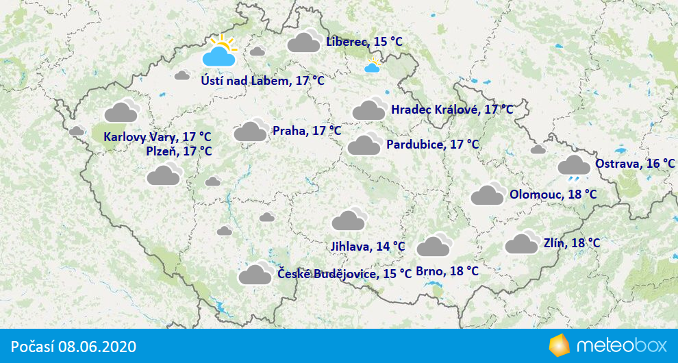 Počasí 8.6.2020