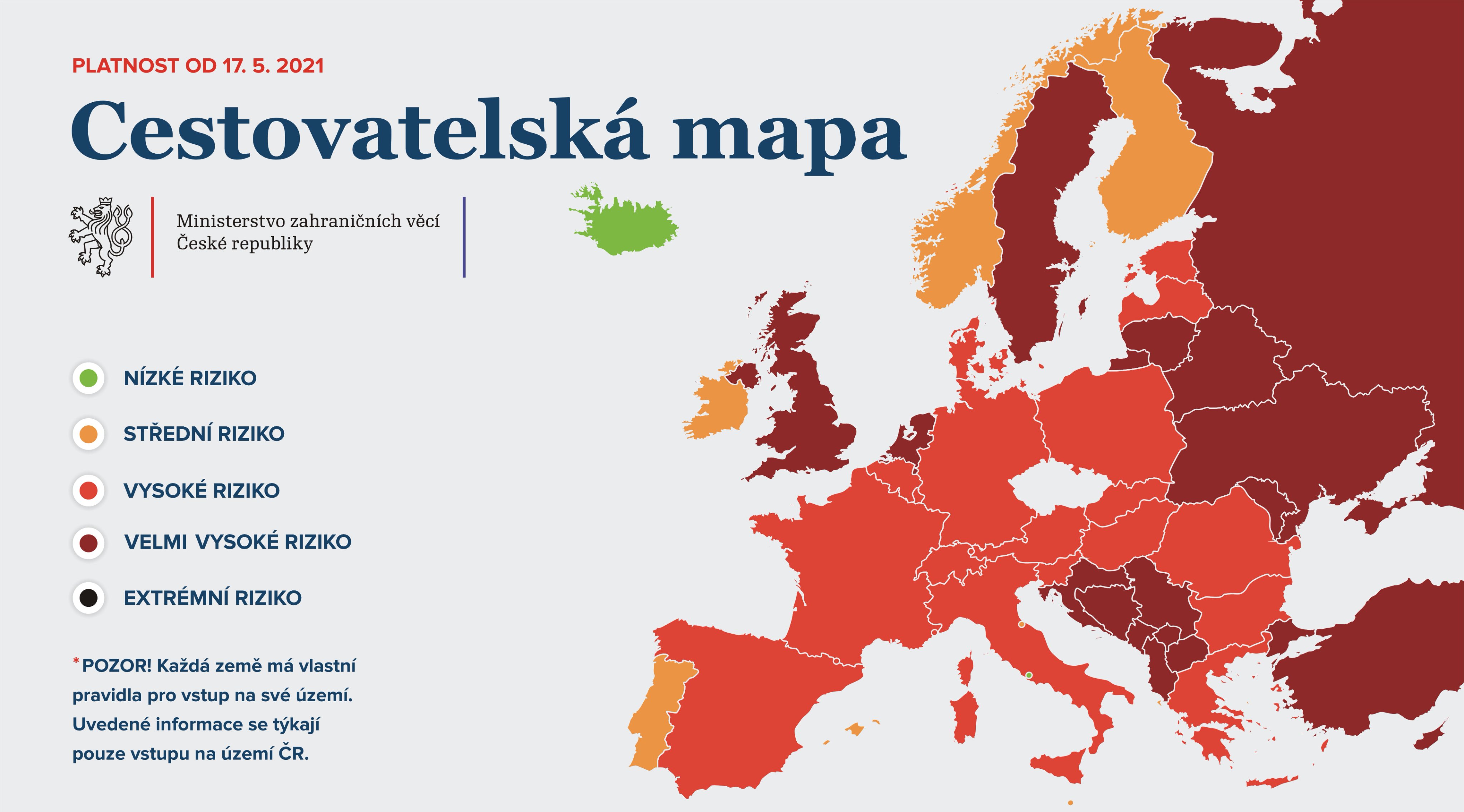 Cestovatelsk mapa od 17.5.2021