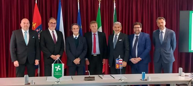 Generln konzul R v Miln J. Kudla, Velvyslanec R v m J. Kohout a zstupci JMK a regionu Lombardie 