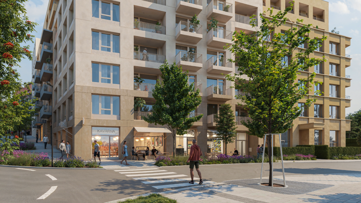 Dvory aktivní parter s občanskou vybaveností, první etapa