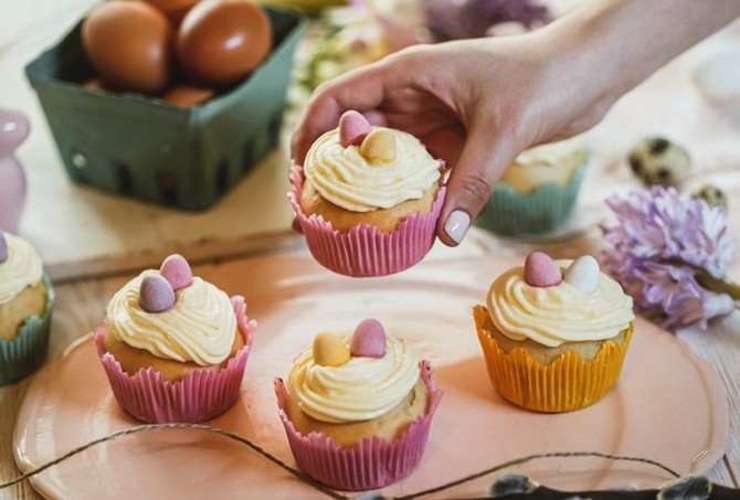 Recept na jogurtové košíčky s vanilkovým krémem