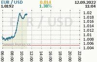 Online graf kurzu usd/eur